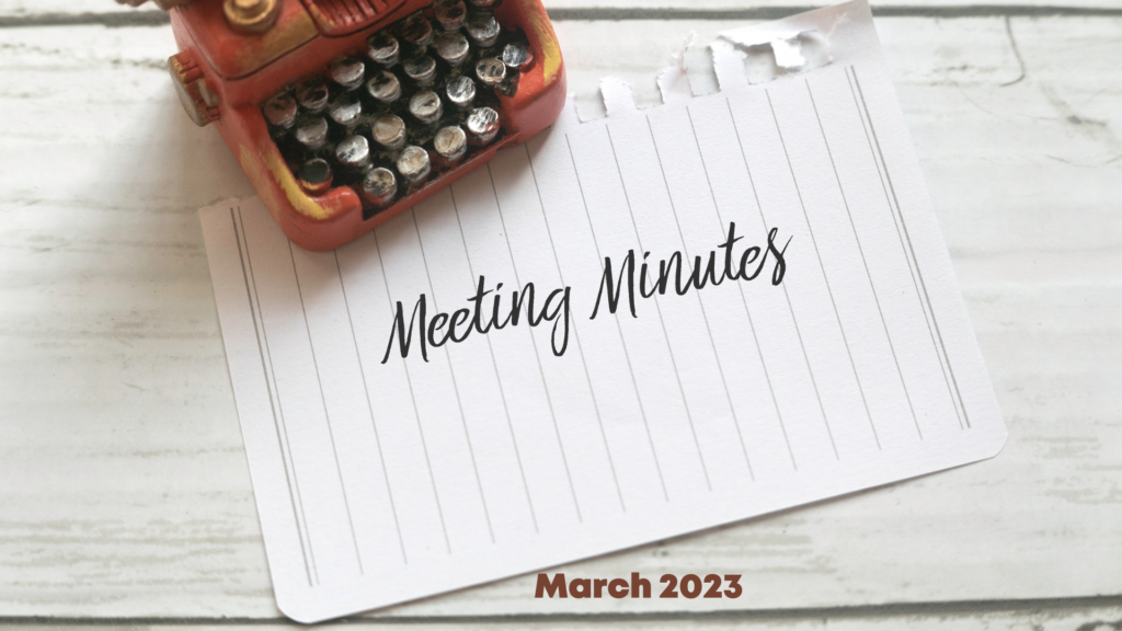 meeting minutes march